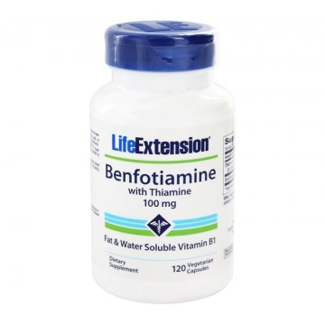 Benfotiamine with Thiamine 100mg 120 vegeterian capsules Αντιοξειδωτικά